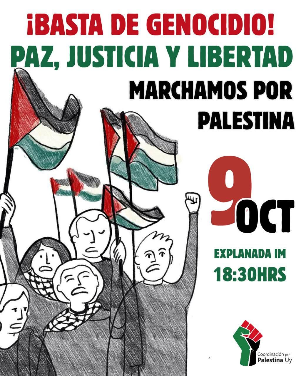 Marcha por Palestina 9 de octubre